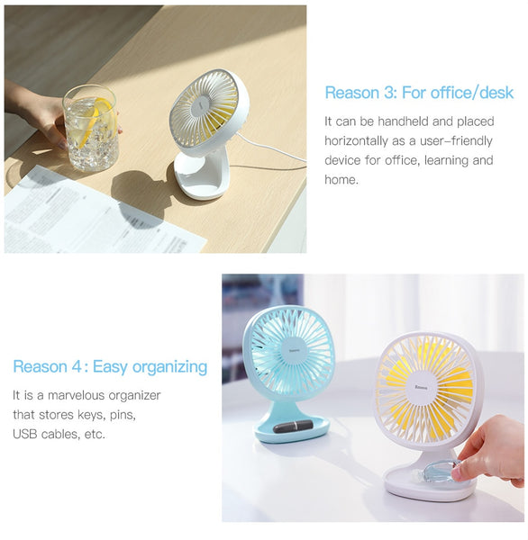 Portable USB Mini Fan For Office Gadgets