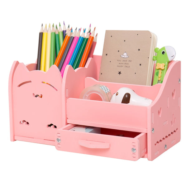 Home Office Desk Stationary Storage Box Holder