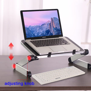 Portable Foldable Adjustable Laptop Stand Computer Table
