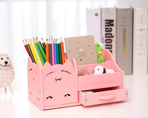 Home Office Desk Stationary Storage Box Holder